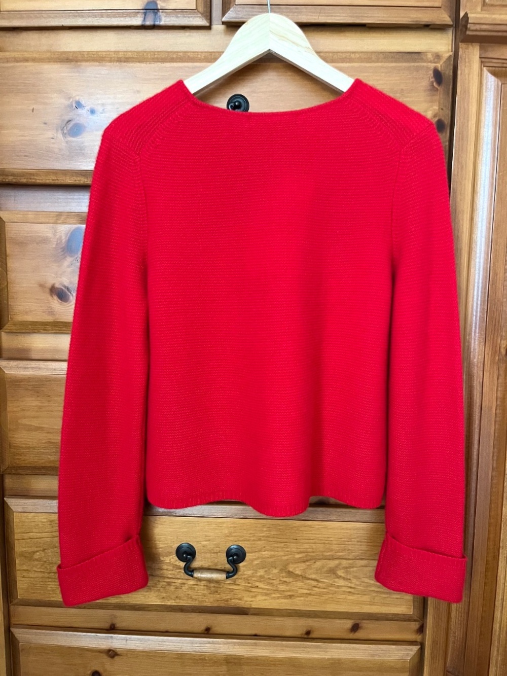 NWT Antonio Melani $199 Cardigan Sweater Red 100% Cashmere Women's M - Picture 3 of 10